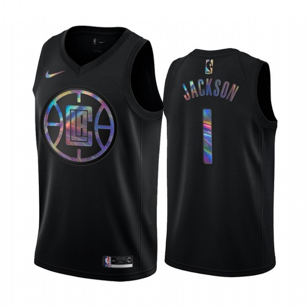 NBA Los Angeles Clippers Trikot Reggie Jackson 1 Iridescent HWC Collection Swingman - Herren NBA Los Angeles Clippers Trikot Reggie Jackson 1 Iridescent HWC Collection Swingman - Herren